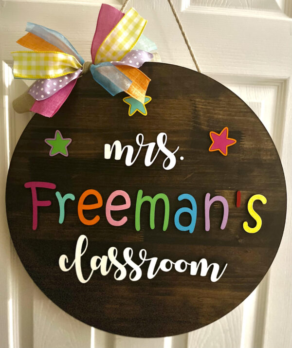 Teacher Classroom Door Sign