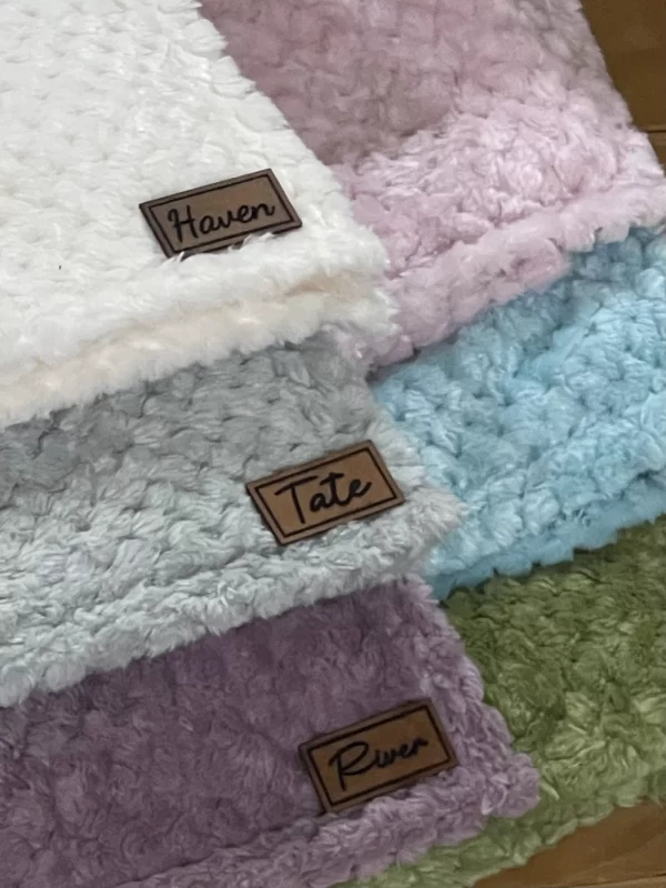 Personalized Fleece Sherpa Baby Blanket