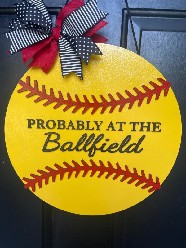 Baseball/Softball Door Hanger - Image 2