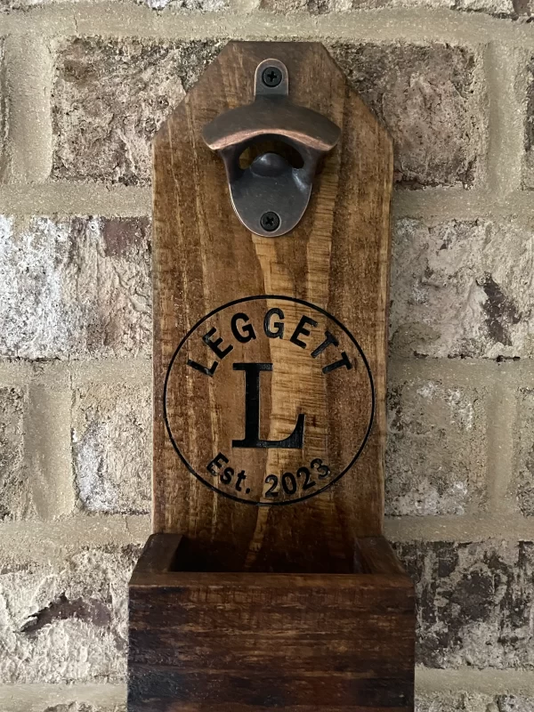 Personalized Wall Mount Bottle Opener