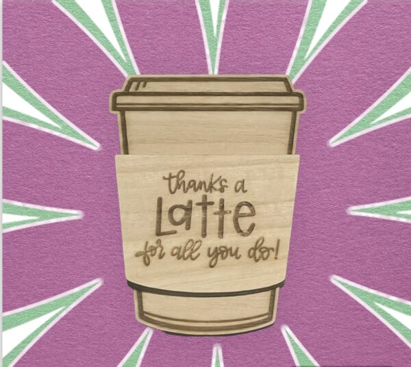 Thanks A Latte Gift Card Holder