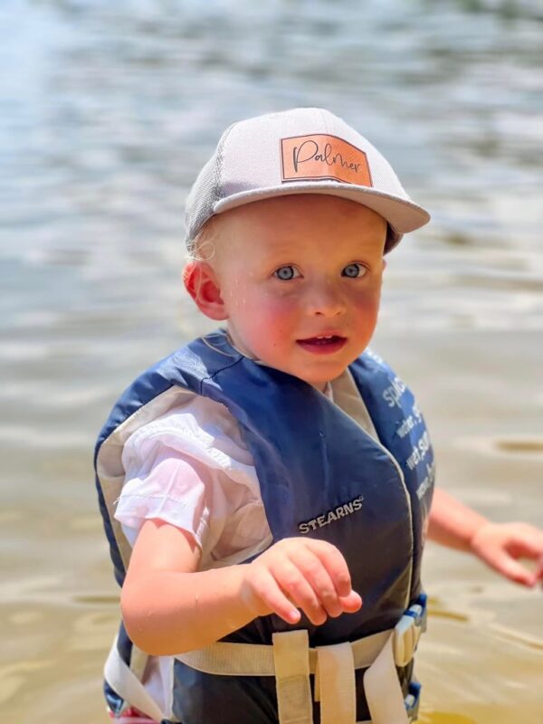 Toddler Cap with Custom Leatherette Patch