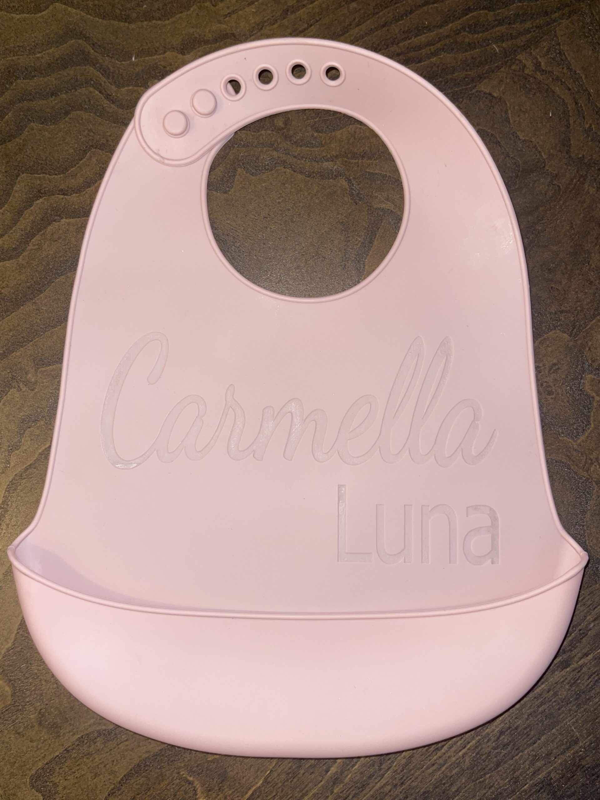 Silicone Bib, engraveable silicone bib, silicone bib for engraving