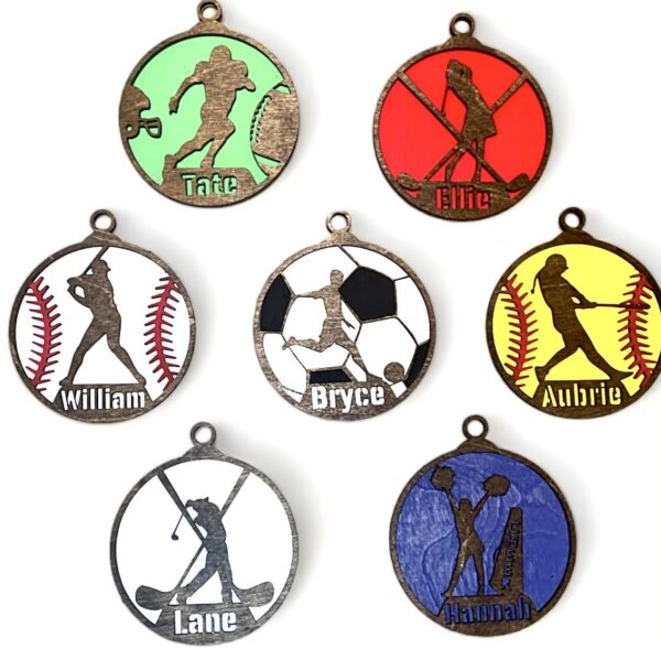 Personalized Sports Ornaments