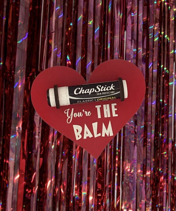 Personalized Valentines Heart You're The Balm Tags for Kids and Classroom