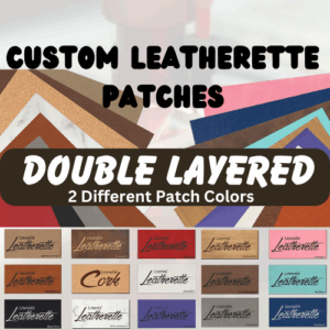 Oversized Double Layered Premium Leatherette Patch